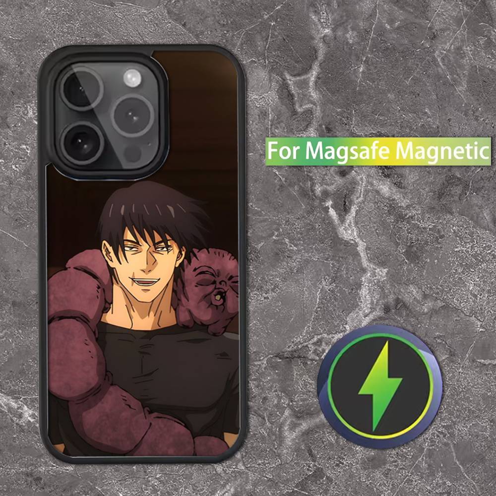 Toji Fushiguro J-jujutsu Phone Case For iPhone 16,15,14,13,12,11,Pro,Max,Plus,Mini,SE Magsafe Magnetic Wireless Charging