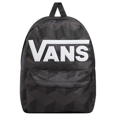 Old Skool Drop V Classic Brand Letter Logo Zipper Closure Polyester Backpack Unisex Backpack Black VN000H4ZKOU