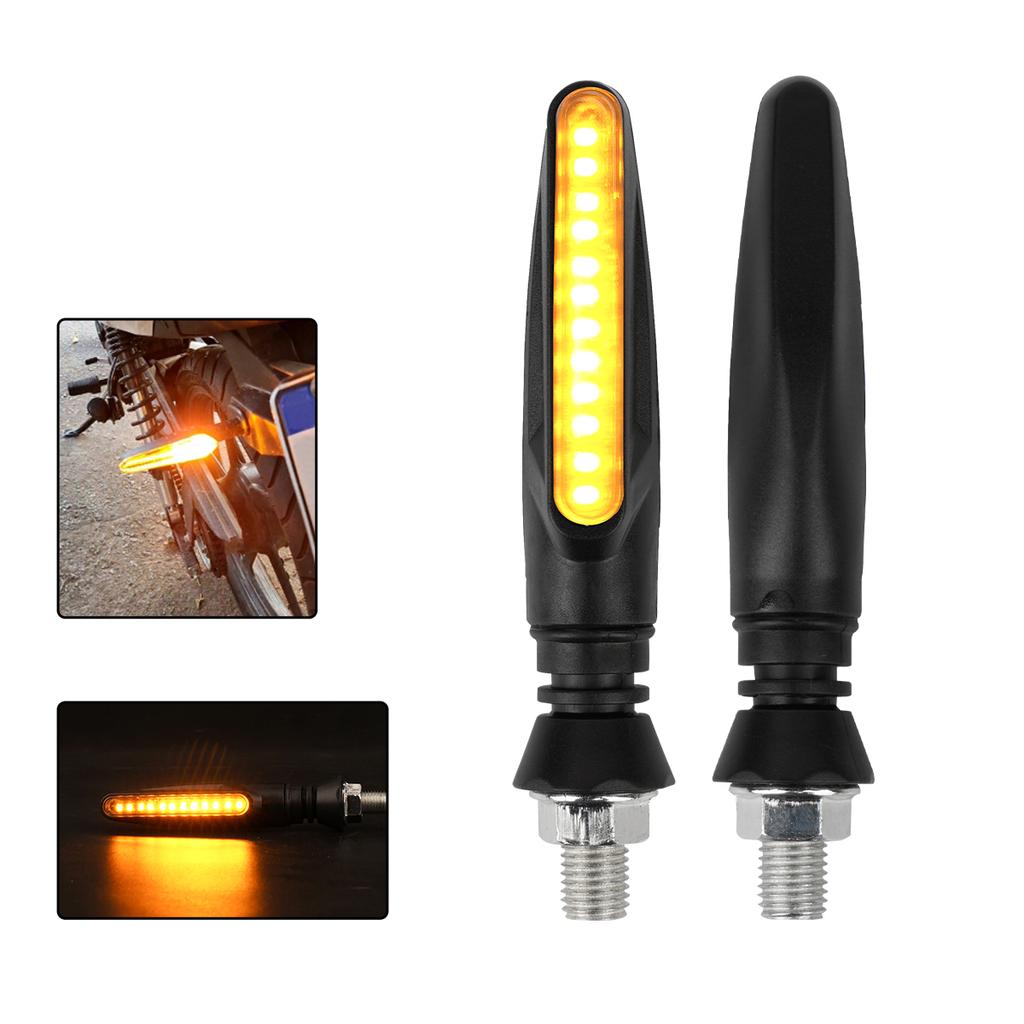 Universal LED Motorcycle Turn Signal Light 12v IP68 Waterproof Amber Flasher Indicator Blinker Rear Lights Lamp Accessories