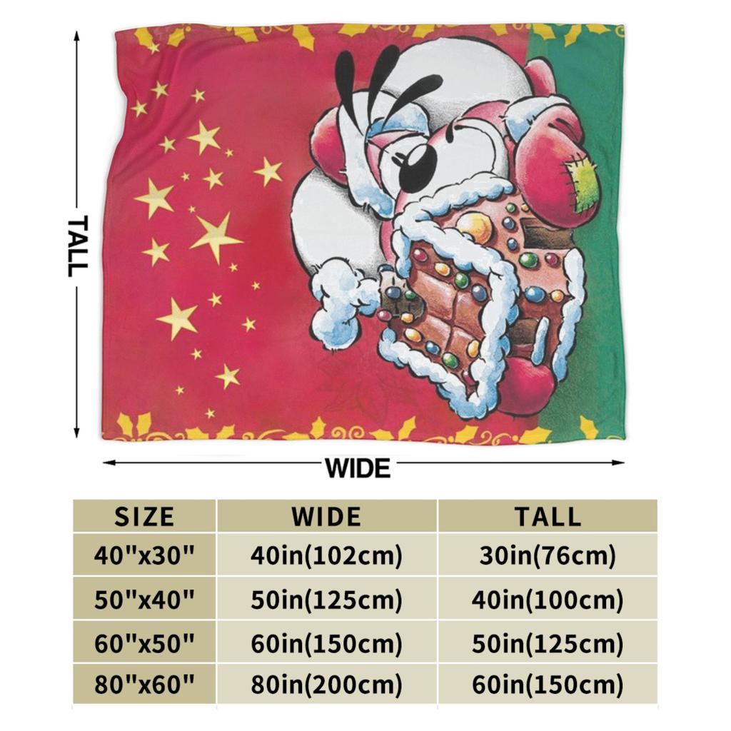 Christmas Diddl Blankets Quality Warm Soft  Bedding Throws Winter Kids Living Room Funny Bedspread