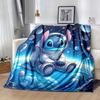 1pz Coperta con Stampa Stitch - Morbida, Coperta per Tutte le Stagioni per Soggiorno, Camera da Letto, Viaggio