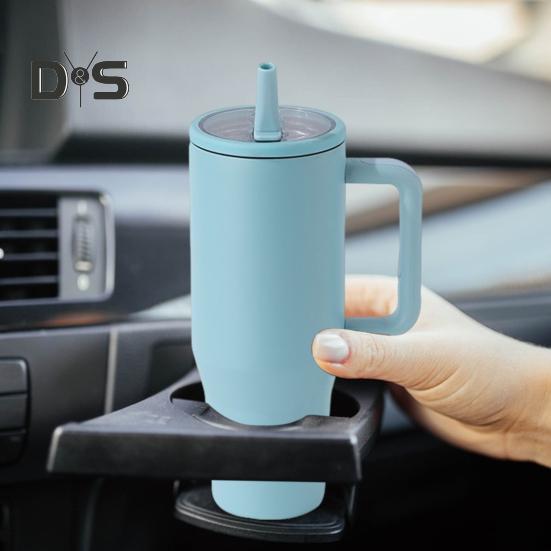 40 Oz Termiczny Kubek Ze Stali Nierdzewnej z Słomką Flip Szczelny Izolowany Kubek Podróżny z Uchwytem Do Domu, Biura, Samochodu