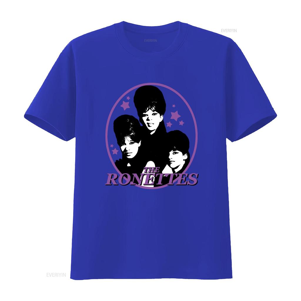 Retro Style Ronettes The Group Print Mens T Shirt Vintage Washed Designer Clothes Fashion Homme Stretched Unisex Graphic