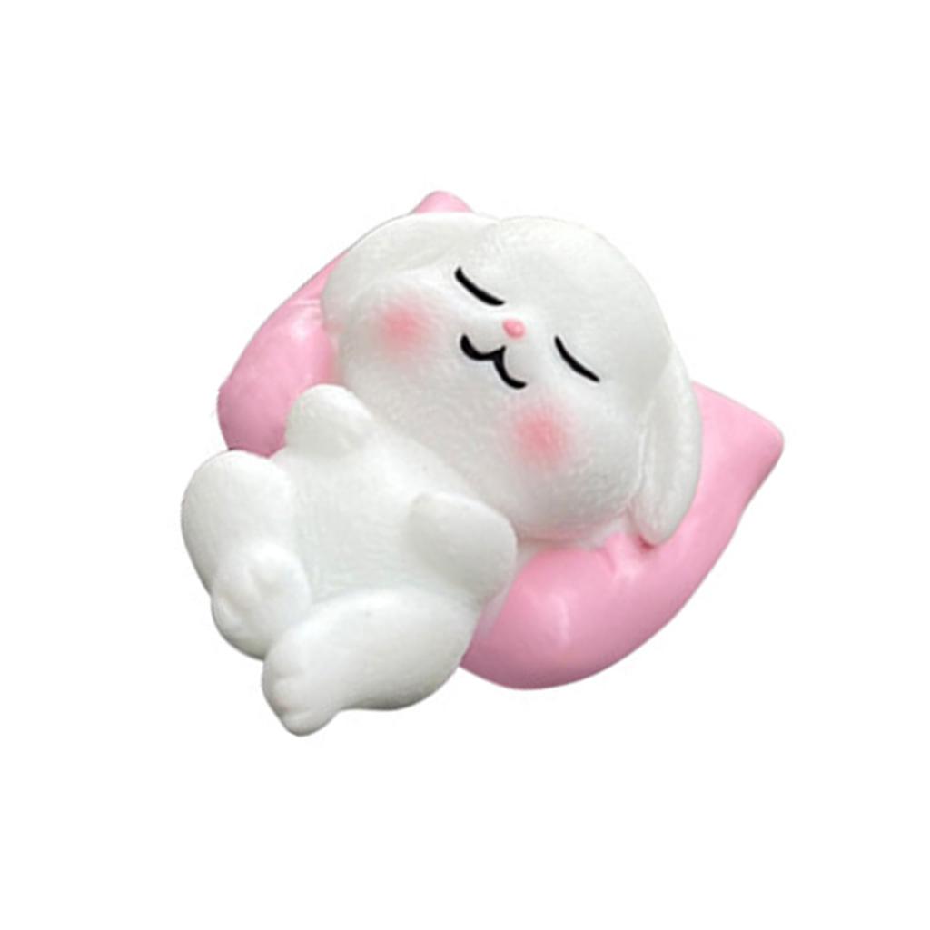 Lustige Schlaf Tierfigur Cartoon Panda Hund Schwein Kaninchen Kissen Miniatur Ornament für Zuhause Büro Schreibtisch oder Autodekorationen