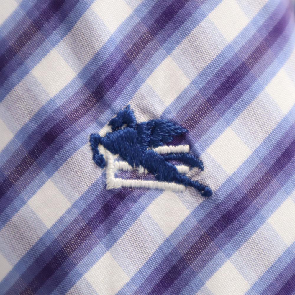 Etro Made In Italy Check Pattern Long Sleeve Button Down Shirt Men's Used