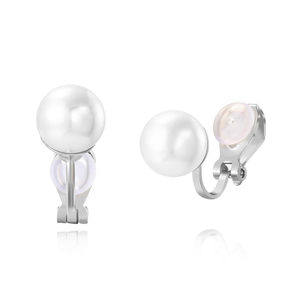 Barockperlen-Clip-Ohrringe für Damen ohne gestochene Ohren