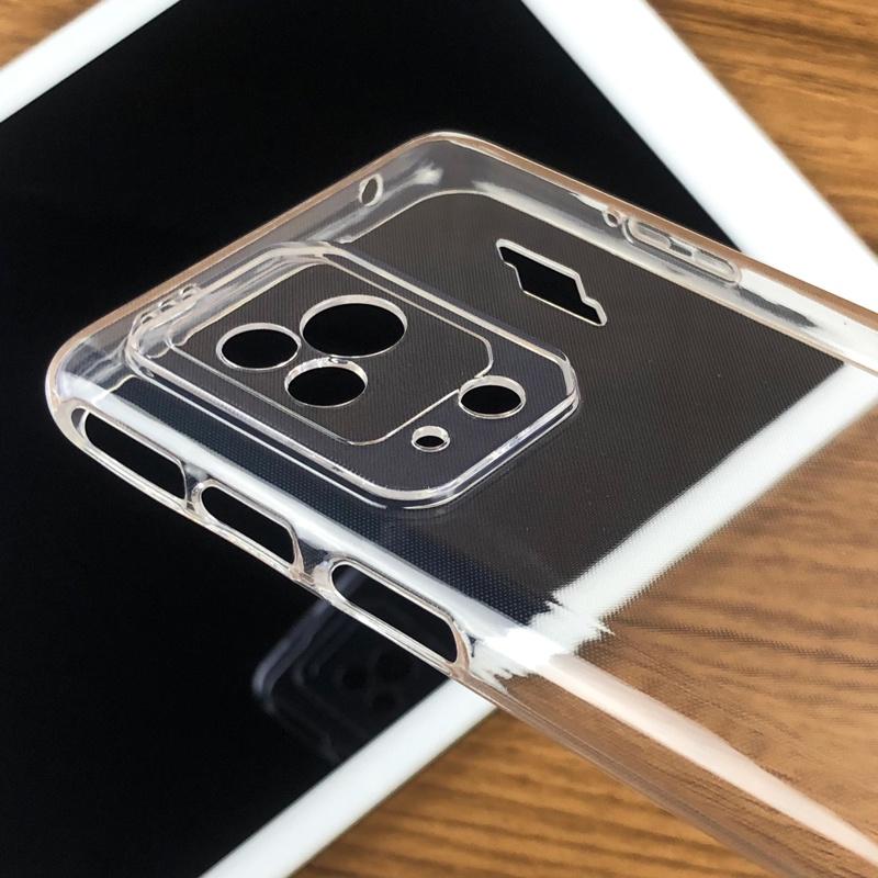 Für Xiaomi Black Shark 5 Pro RS 5G Slim Kristallklar Transparent Weiche TPU Rückseite Schutzhülle Skin Kameraschutzabdeckung
