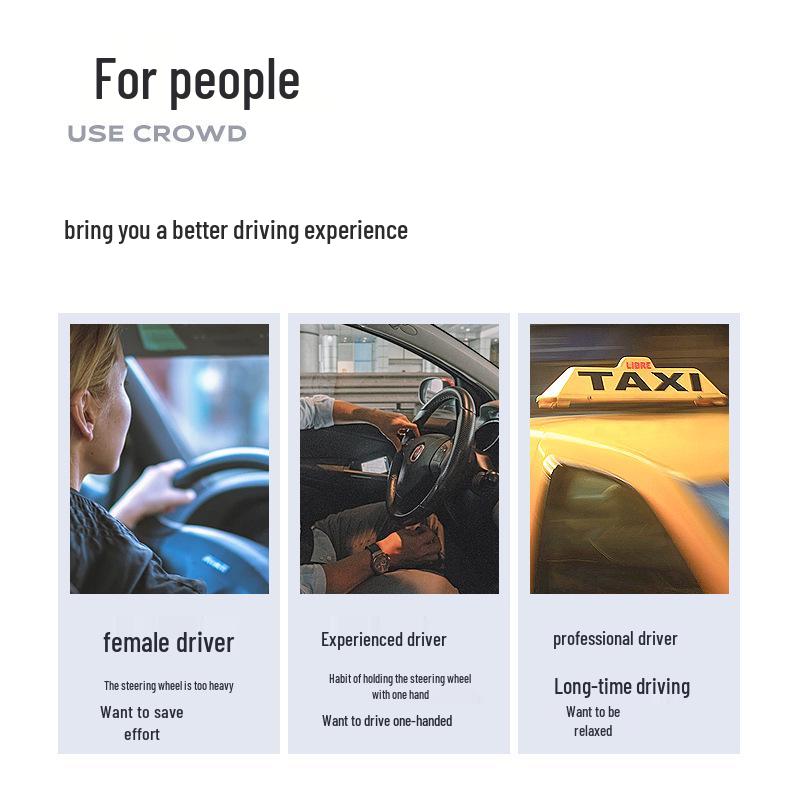 Universal Steering Wheel Assist Knob: Labor-Saving Metal Bearing for Single-Handed Car Control