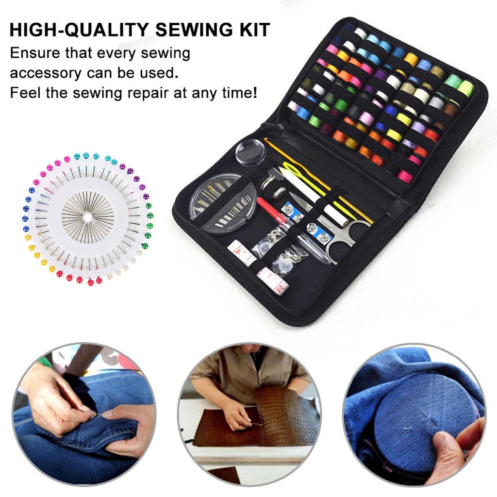 Sewing Kits DIY Multi-function Sewing Box Set for Hand Quilting Stitching Embroidery Thread Sewing Accessories Sewing Kits