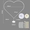 Love Balloon Column Arch Frame Simple for Birthdays Baby Showers Graduations
