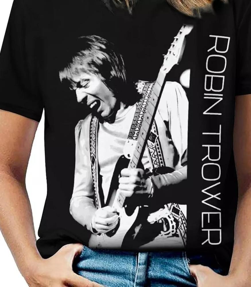 VTG Robin Trower BLACK T-shirt Unisex tee All sizes S-45Xl TU017 Unisex T-Shirt XXXXL