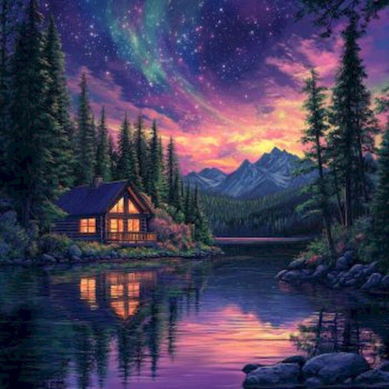 

Алмазная картина Пейзаж Полная вышивка квадратная алмазная картина Бисероплетение Алмазная мозаика Наборы для вышивки крестом Бисероплетение Full Round 25x25CM