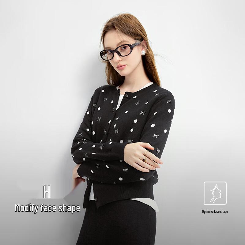 

Women s Classic Polka Dot Knit Top S