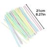 100pcs Colorful Flexible Plastic Straws, Disposable Bendy Drinking Straws for Juice, Party, Birthday, Wedding, Daily Use YMY