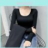 Urban Style Knit Uneck Tshirt For Women With Slim Fit Cotton Top For Casual Wear