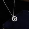 Elegant 2024 Lily Flower Pendant Necklace - 925 Sterling Silver Clavicle Chain for Women