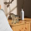Realistic Wolf Figure Toy For Kids Cognitive Development And Home Decoration Available In Cyan Or Gray