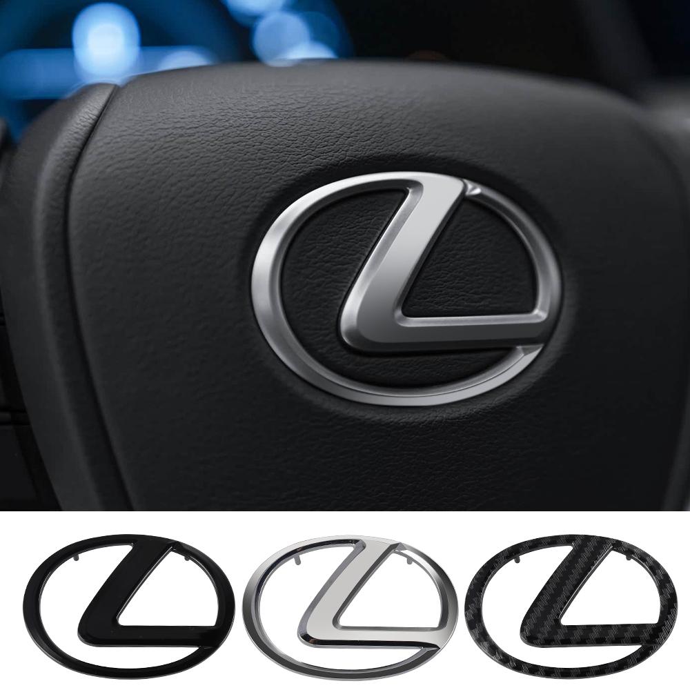 AASC1 Car Interior Steering Wheel Emblem Badge Covers Decor For Lexus F SPORT IS250 IS200 CT200h GS300 LS430 RX450h LX570 IS300 ES300h