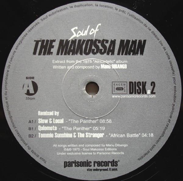 

12inch Record MANU DIBANGO Soul Of The Makossa Man 2 PSR002 Parisonic Recor 2003 France Dance Electronica Used