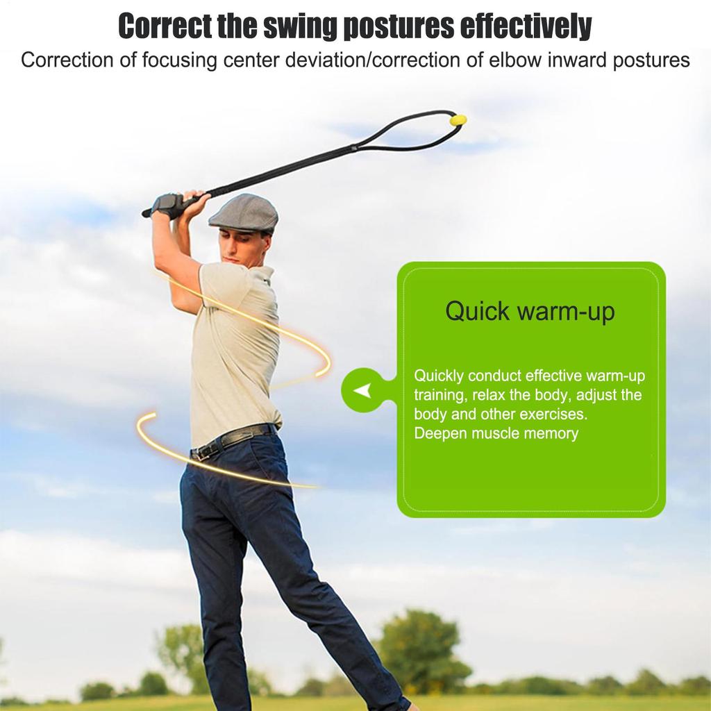 Golf Swing Rope Training Aid Fitness Equipment Trainer With Ball For Practice Postures Corrector Exercise Assistance Work