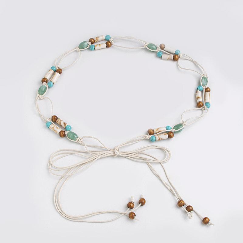 Bohemian Belt Ethnic Style Decorative Belt Casual Vacation Style Waist Rope Women's Belt