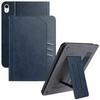For iPad mini (2021) Wallet Case Auto Wake/Sleep Leather Flip Tablet Cover Cowhide Texture