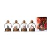 USB Concert Snow Globe Christmas Ornament - Luminous Resin Lantern with Golden Horse