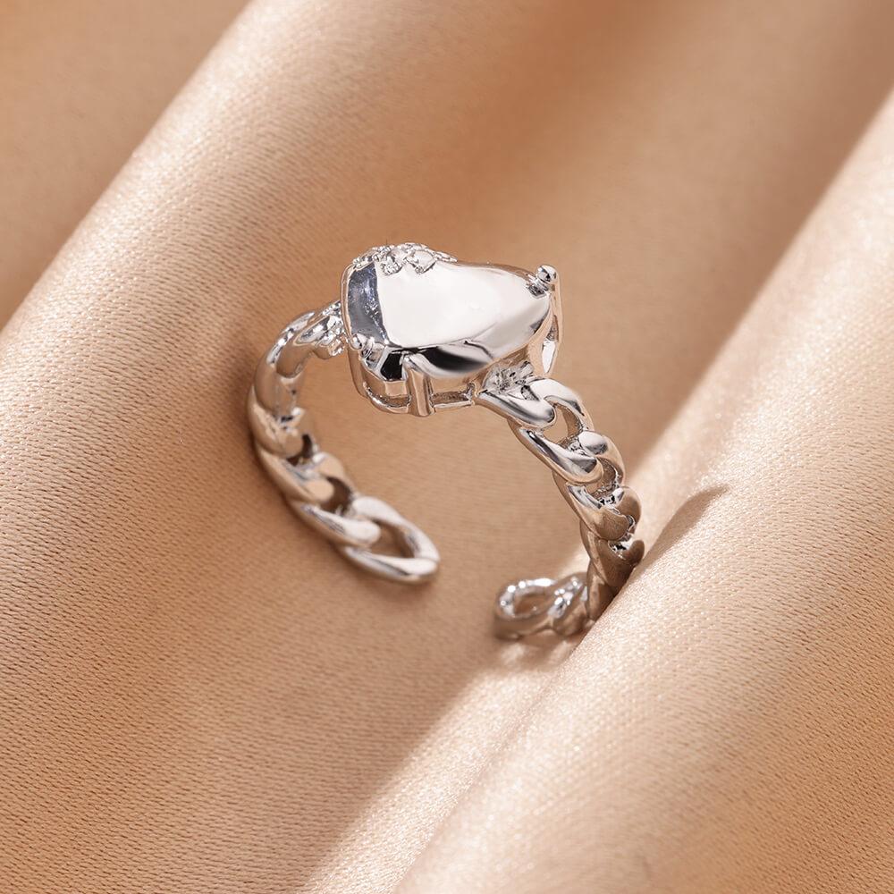 Hollow Little Star Stainless Steel Rings Women Gold Color Open Ring Aesthetic Waterproof Charm Jewelry Wedding Party Accessories