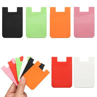 Business Credit Pocket Adhesive Fashion Women Men Cell Phone Holder ID Card Holder Slim Case Sticker