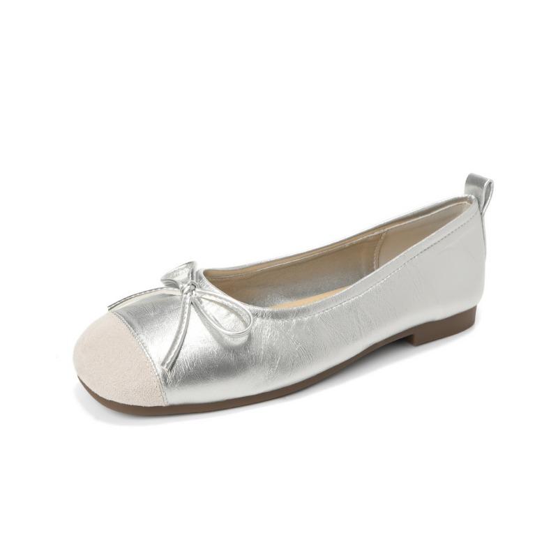 New Ballet Single Shoes with A Shallow Opening and Flat Top