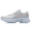 Li Ning YunQue Cushioning Slip Resistant Abrasion Resistant Low Top Running Shoes Women's White Blue ARLR004-1