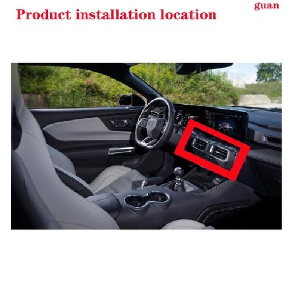 Car front air outlet Decorative frame For Ford Mustang GT 2024-2025
