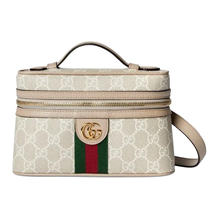 

Gucci Ophidia Іконічний дизайн Double G Смугасті елементи Web Полотно Сумка-коробка Жіночі Сумки Бежевий Білий 816357-2ZGMN-9643 Basic Set (Bag+Dust Bag)