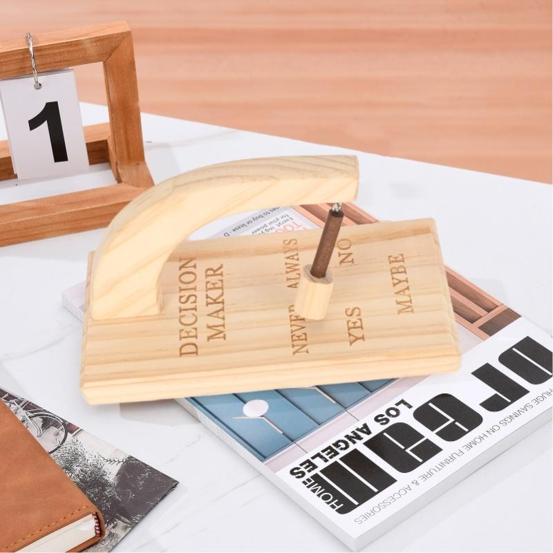 Wooden Magnetic Decision Maker Innovative Oscillating Magnetic Selector Swing To Find Answer For Indecisive Person