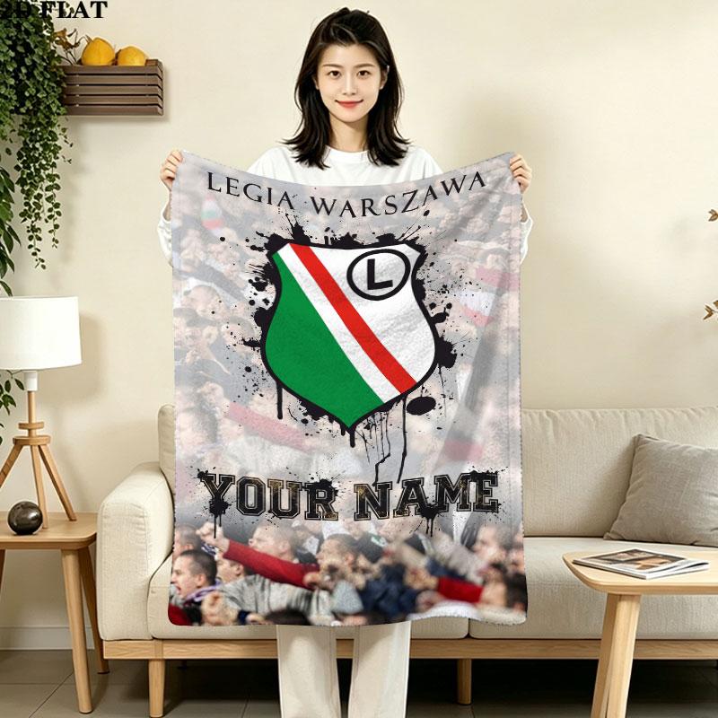 Custom Legia Warsaw Blanket, High quality Comfortable for All Seasons, Home Decor, Warmth and Comfort