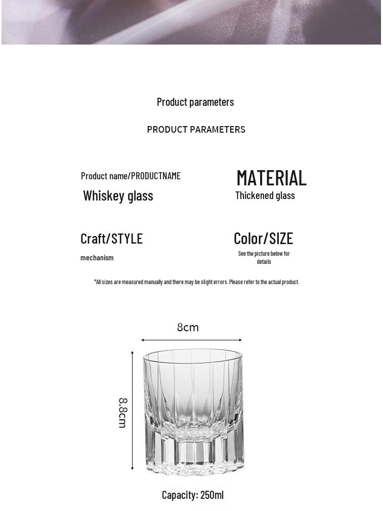 Handcarvat K9-kristallwhiskyglas - Lyxig Edo Kiriko Stjärnburst Design