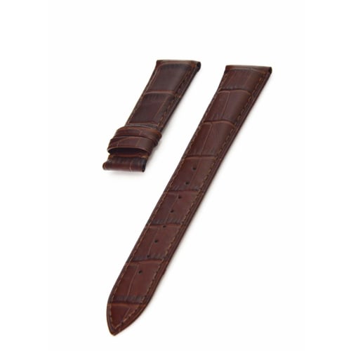 CASSIS MULHOUSE D 20mm Dark Brown Leather Watch Strap with Waterproof Backing, Replacement Tool Included, U1124201034020