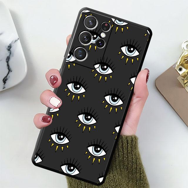 

Silicone TPU Cases Lucky Eye Blue Evil Eye Print Phone Case for Huawei Y8s Nova 9 SE 8 10 Y70 Plus Y7 Y90 Y9 Y6 10 Pro 8i bag Huawei Y9a