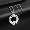 Stainless Steel Irish Celtic Knot Pendant Necklace for Women Men Amulet Jewelry Gift