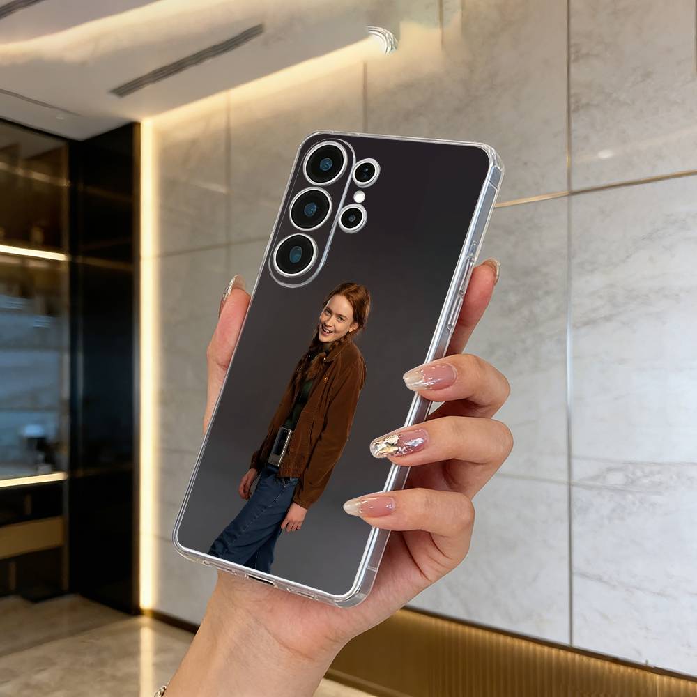 

Actress-Sadie Sink Clear Soft Silicone Phone Case forSamsung S25, S24, S21, S22, S23, S30, Ultra, S20, Plus Samsung S24Ultra