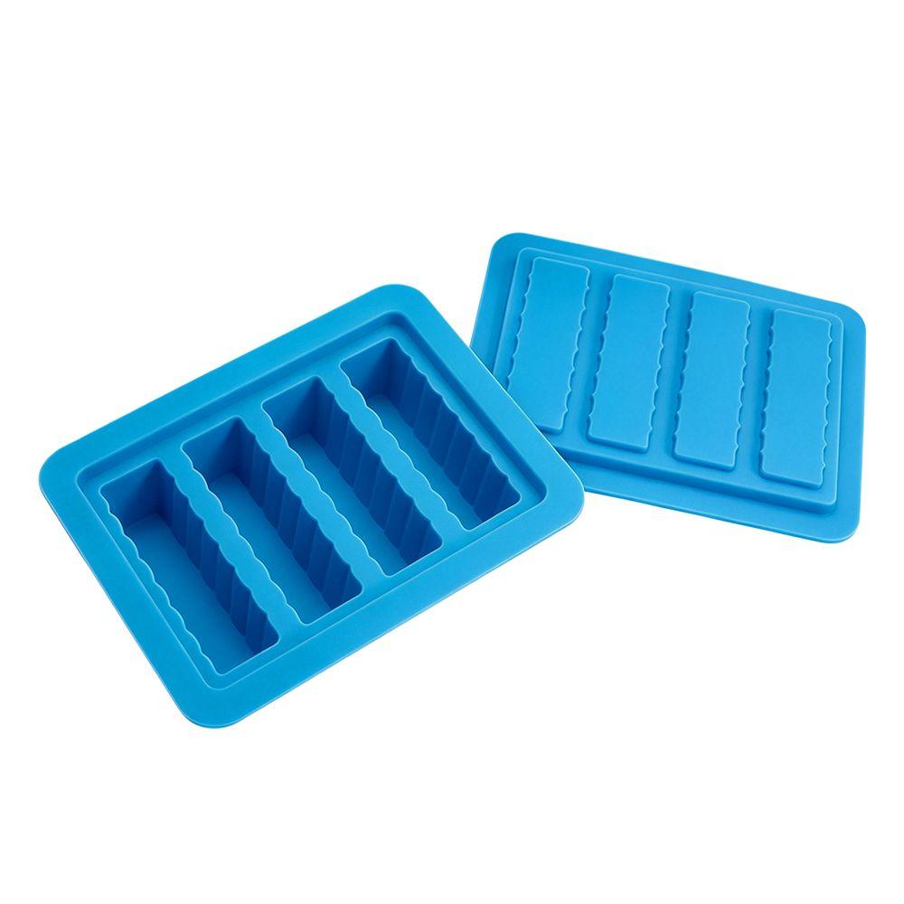4 Cavity Butter Stick Tray With Lid Rectangular Butter Mold Silicone Butter Mold Homemade Butter