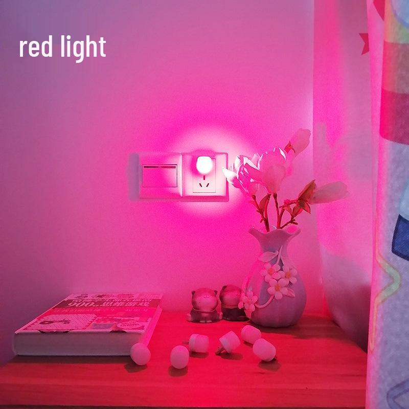 Portable USB Mini LED Night Light - Creative Round Ambient Lamp (White, Warm, Red, Blue, Green, Yellow, Purple)