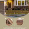 Milisten Room Divider Support Feet 2pcs Garden Fence Wood Garden Fencing Wooden Triangle Picket Fence Base Wooden Garden Trellis Stand Privacy Screen