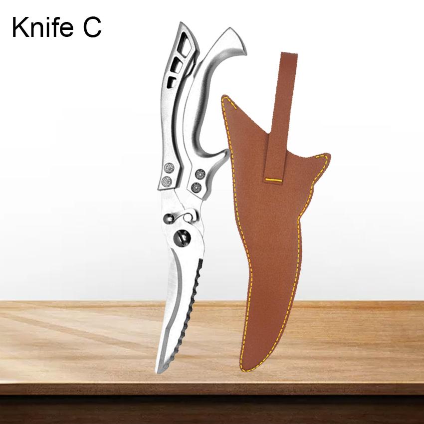 Handmade Forged Kitchen Chef Slicing Meat Cleaver Cutter Stainless Steel Boning Knife Butcher Utility Knife Cooking Cutlery