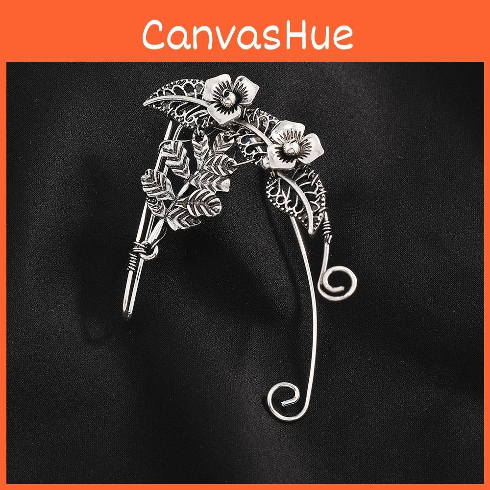 Alloy Bohemian Flower Earrings With Botanical Leaf For Gift Ladies