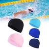 Solid Nylon Color Swimming Cap Durable High Elasticity Hat Outdoor Activities