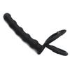 Silicone Anal Beads & Dual Ring Locking Toy for Men and Women
