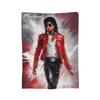 MJ Pop Rock Disco Welurowe Koce Kocie do Domu na Zewnątrz Lekki Przykrycie Łóżka,