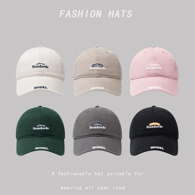 High quality letter embroidered cotton baseball hat men's and women's simple and versatile big head circumference cap tide
