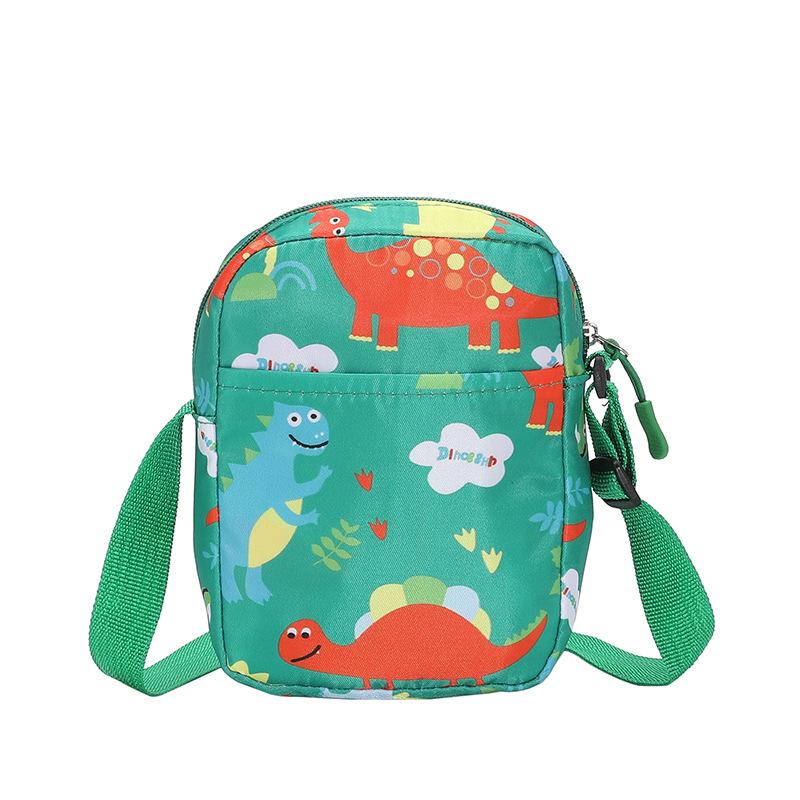 2025 Trend Colorful Dinosaur Small Square Bag, Playful and Cute Nylon Bag Adult Student Universal Shoulder Bag